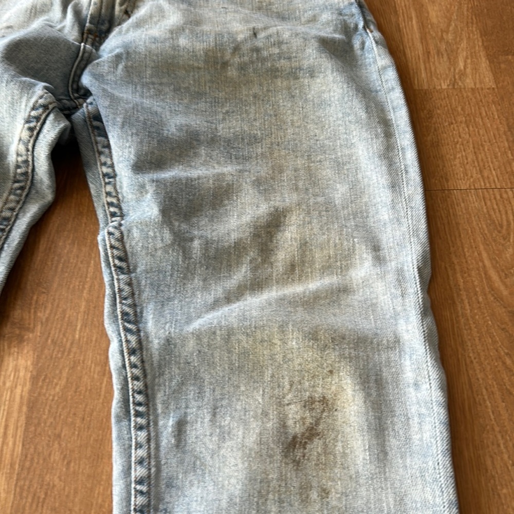 Zara Skinny Cropped Jeans (34x30) (Light Distressed Wash) - Picture 2 of 7